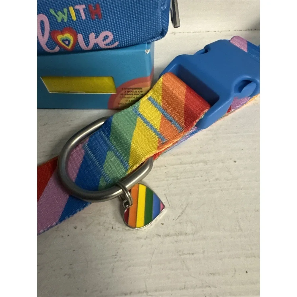 Top Paw Pride YOU ARE LOVED‎ Dog Waste Poop Bag Dispenser + XL Adjustable Collar